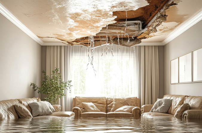 Marina del rey hotel room flood damage